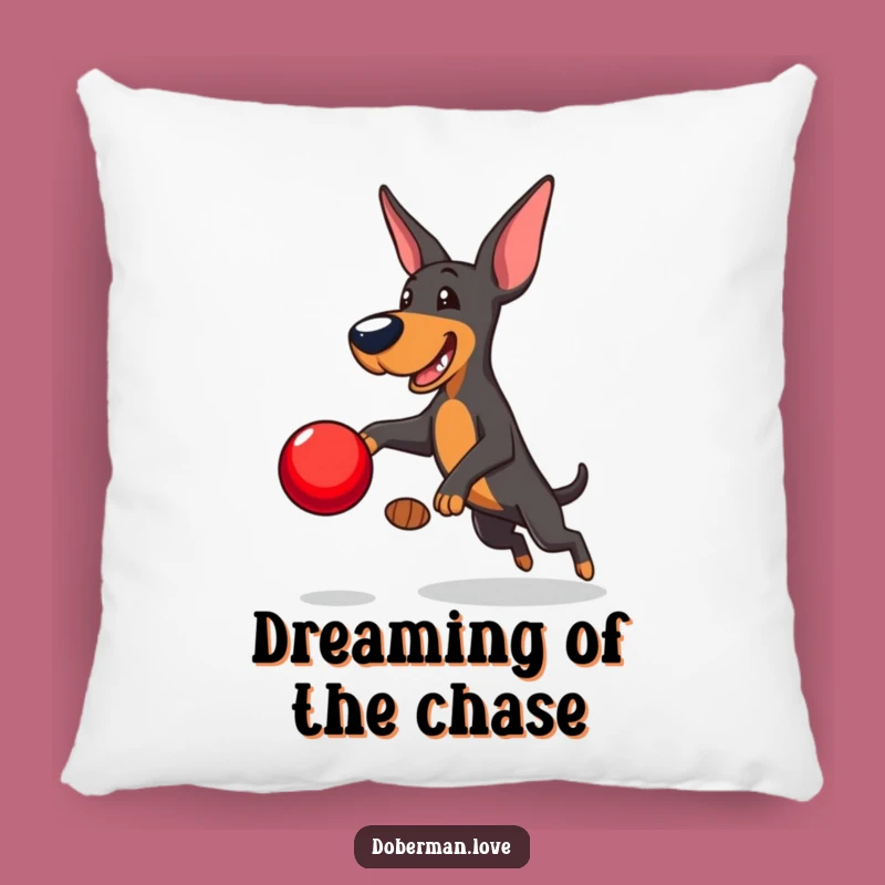 Funny Doberman Pillow: Cozy Up with Playful Canine Energy