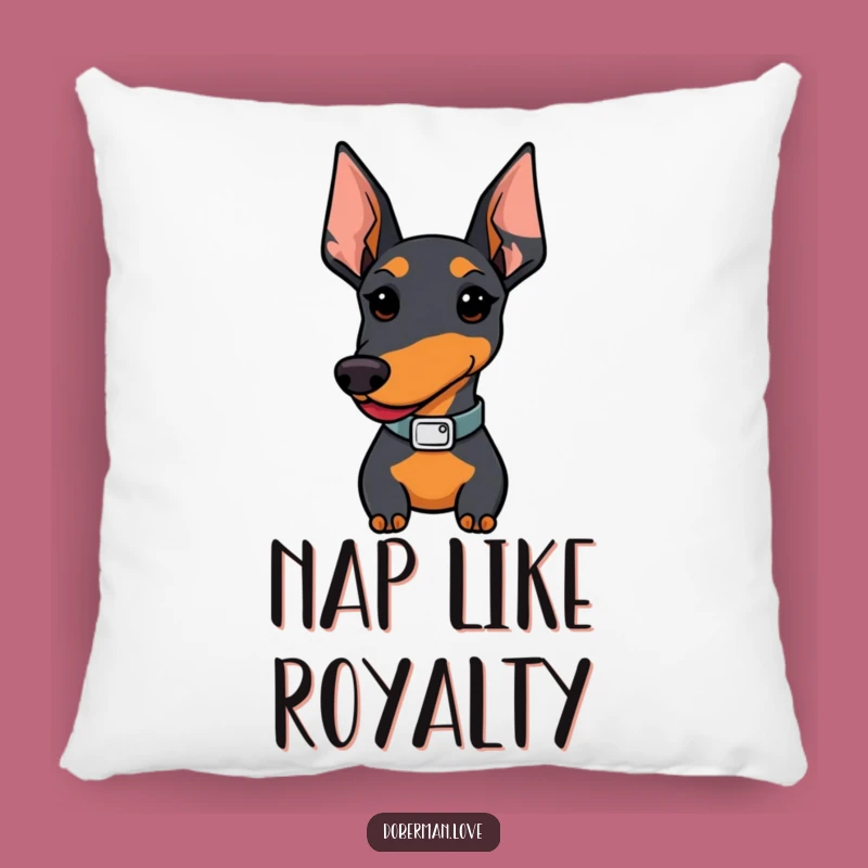 Funny Kawaii Doberman Stylish Collar Pillow - Comfy & Hilarious Home Decor