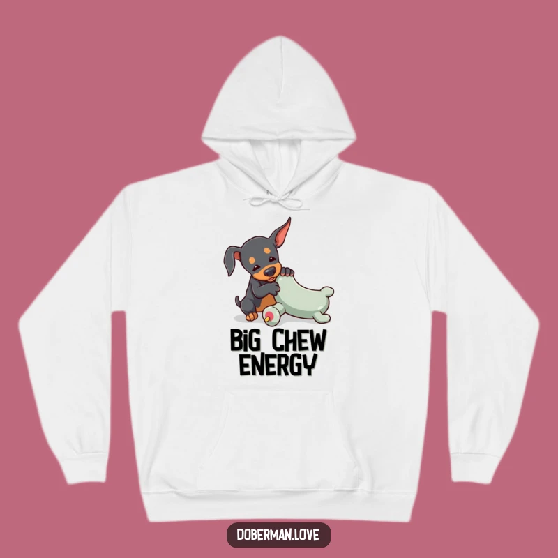 Funny Tiny Doberman Hoodie: Playful Dog, Cozy Fun, Perfect Gift