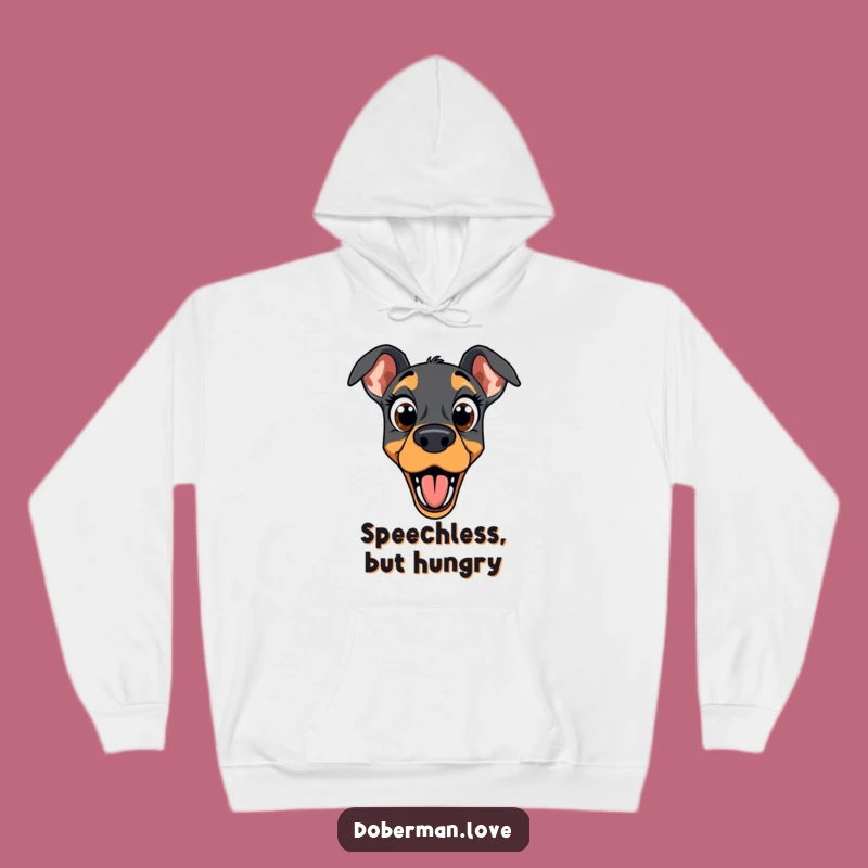 Funny Surprised Doberman Hoodie: Stay Cozy with Hilarious Expressions