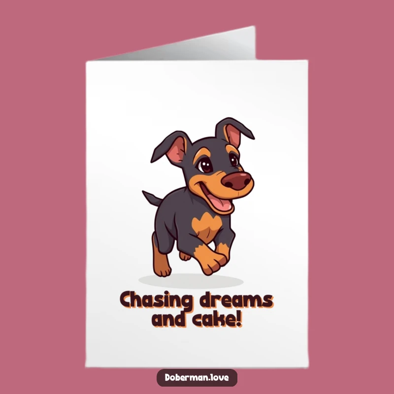 Free Printable Birthday Card: Determined Doberman, Friendly Humor, Downloadable Fun Gift