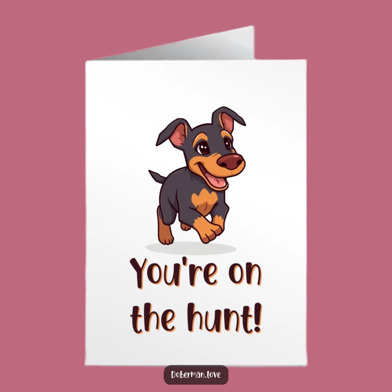 Free Printable Congrats Card: Determined Doberman, Bold Humor, Instant Download Gift