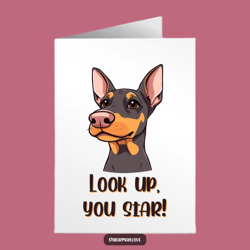 Free Printable Congrats Card: Kind Doberman, Uplifting Humor, Instant Download Gift