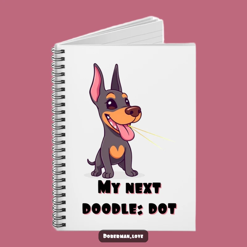 Funny Doberman Laser Chase Notebook: Jot Down Fun Ideas!