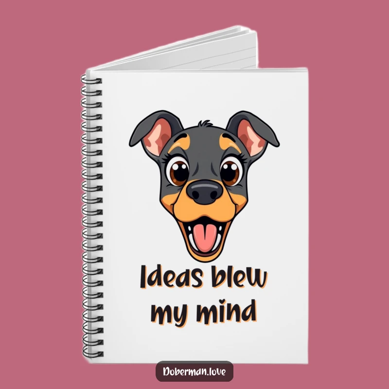 Funny Surprised Doberman Notebook: Jot Down Your Shocking Thoughts