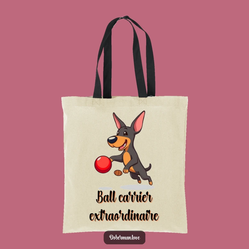 Funny Doberman Tote Bag: Carry Playfulness Everywhere, Dog Gift